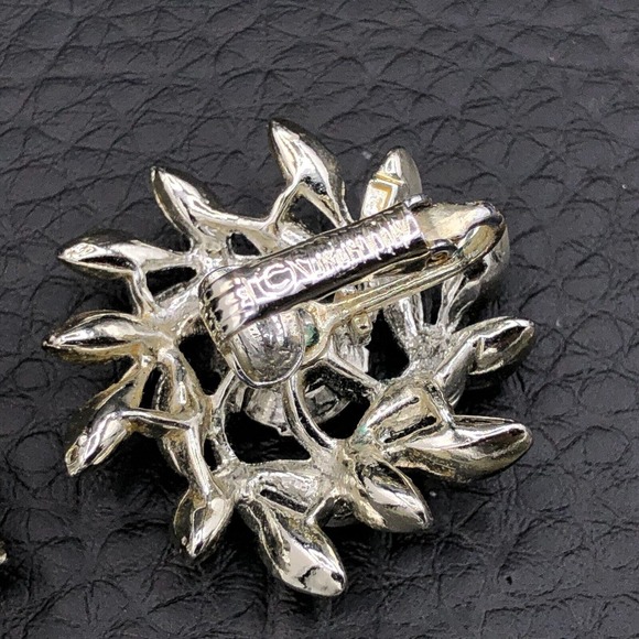Vintage Sarah Coventry Brooch Earring Demi Parure Evening Snowflake Rhinestone - Picture 4 of 7